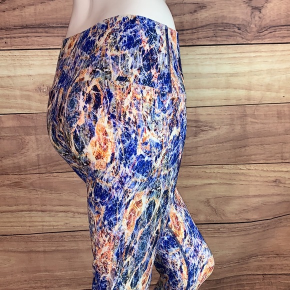 FUSED HAWAII HANDMADE LELE LEGGING WORKOUT BOTTOMS MIGHTY OCEAN WATER PANT SZ XL - Picture 13 of 13